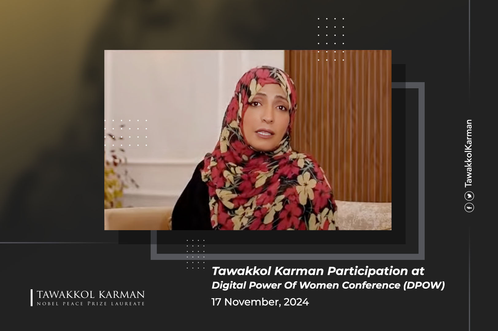 Tawakkol Karman Speech at: Digital Power Of Women Conference (DPOW)